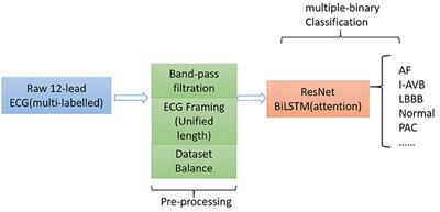 Automatic Detection for Multi-Labeled Cardiac Arrhythmia Based on Frame Blocking Preprocessing and Residual Networks